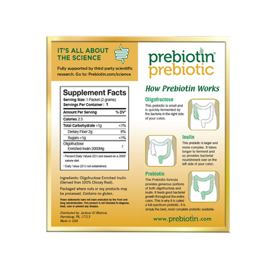 Prebiotin Prebiotic Fiber Single 2g Stick Packs