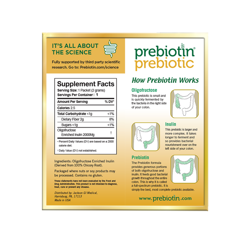 Prebiotin Prebiotic Fiber Single 2g Stick Packs