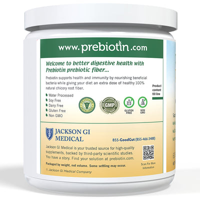 Plain Prebiotin Jar Side 2