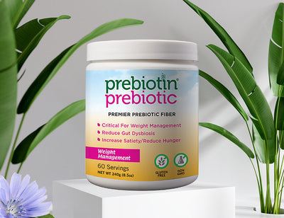 Image showing a jar of Prebiotin Weight Management