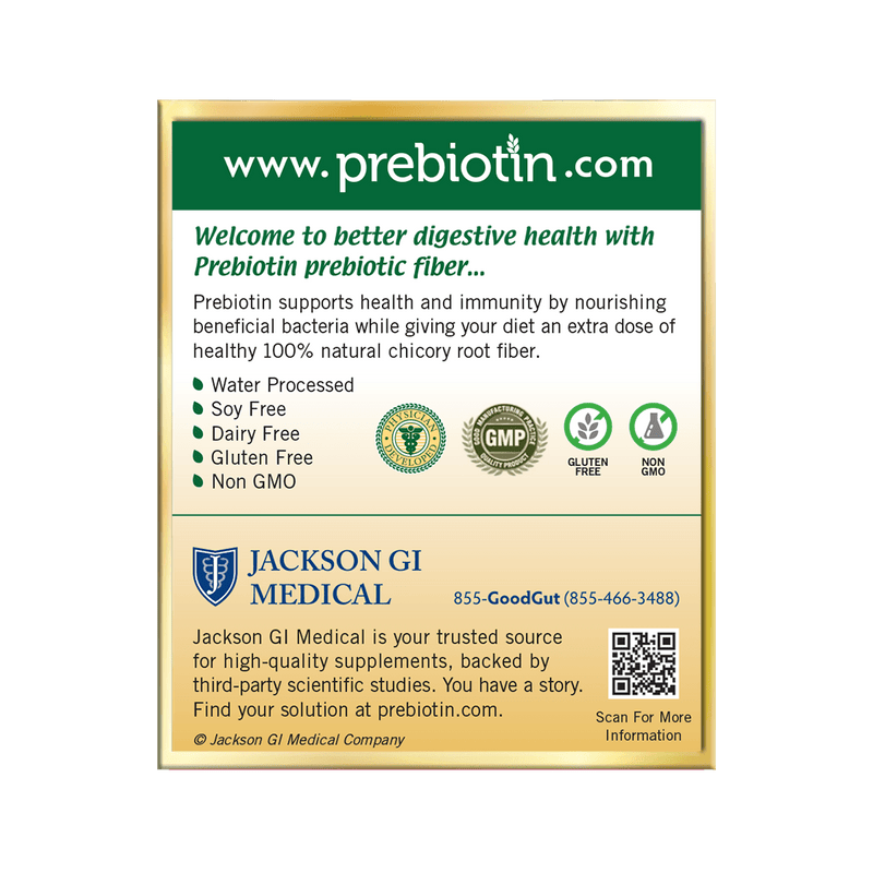 Prebiotin Prebiotic Capsules label side 2